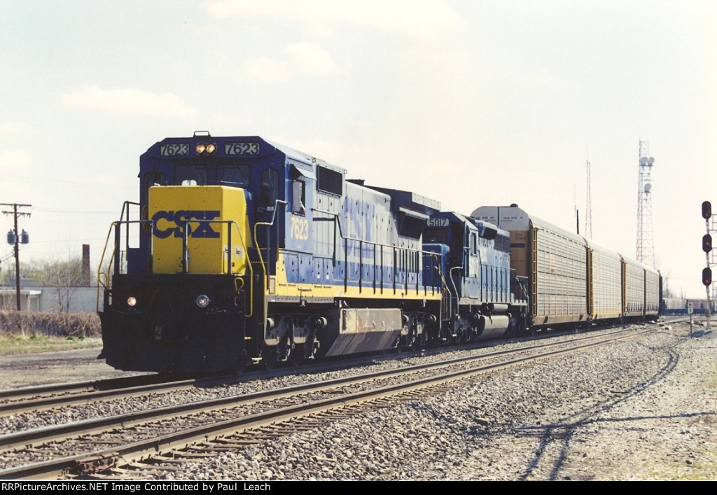 Westbound auto racks